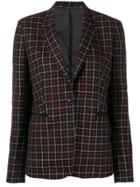 Paul Smith Single-breasted Check Blazer - Black