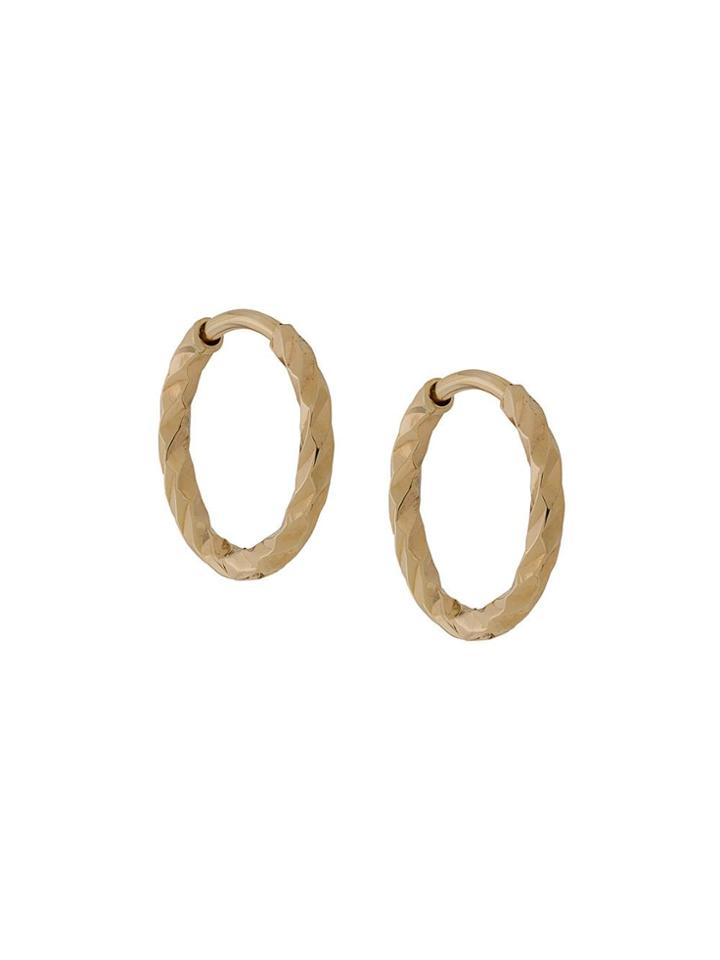 Maria Black 14kt Yellow Gold Dc Huggies 9mm