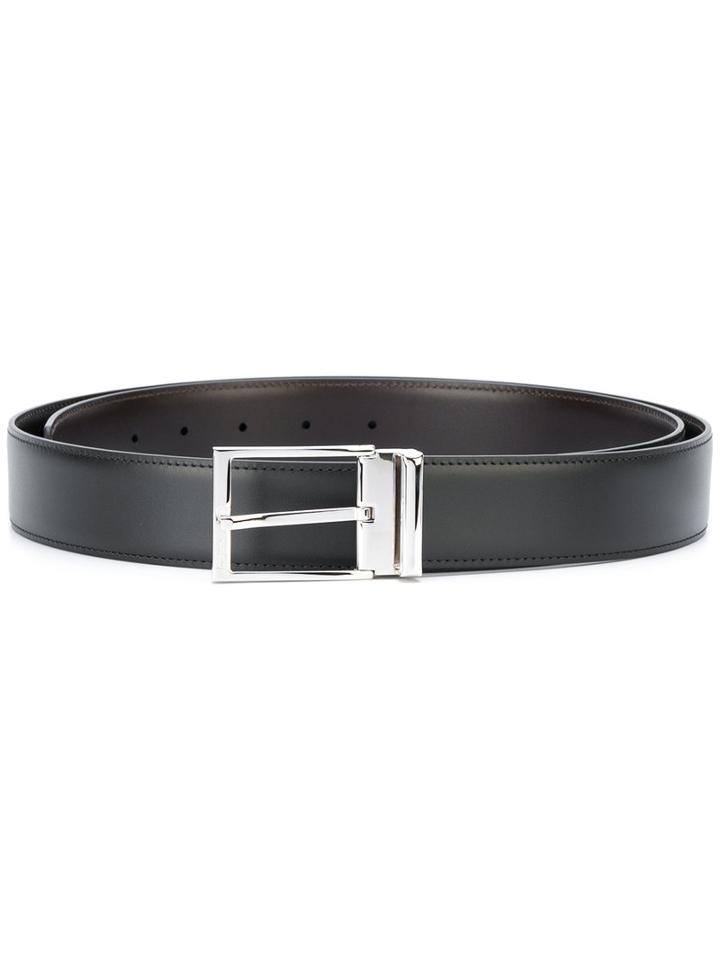Salvatore Ferragamo - Interchangeable Gancio Belt - Men - Leather - 115, Black, Leather