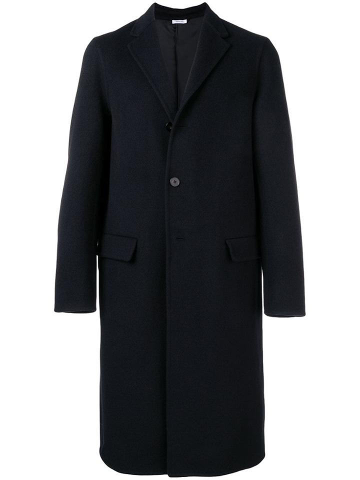 Jil Sander Boxy Single-breasted Coat - Blue