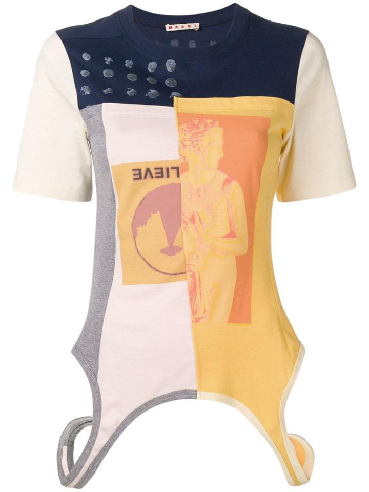 Marni Graphic Print T-shirt - Blue