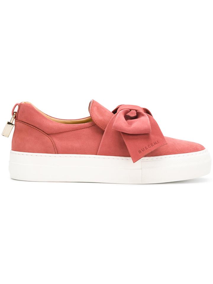 Buscemi Bow Detail Sneakers - Red