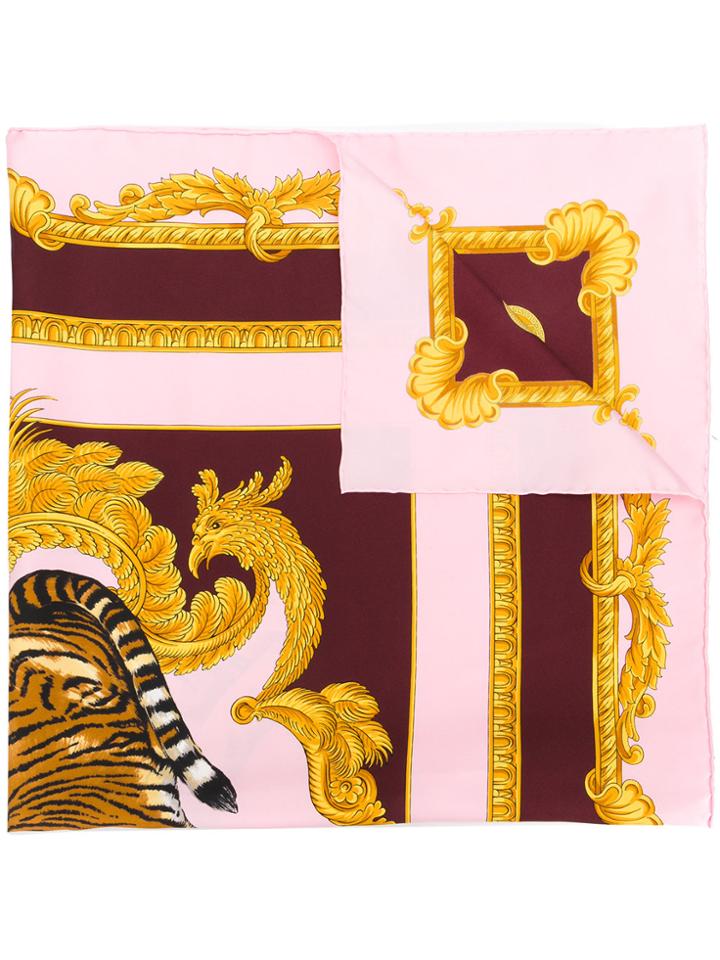 Versace Tiger Print Scarf - Multicolour