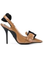 Nº21 Buckle-detail Slingback Pumps - Brown
