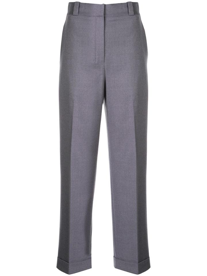 Theory Tailored Cropped Trousers - Purple