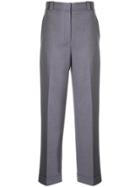 Theory Tailored Cropped Trousers - Purple