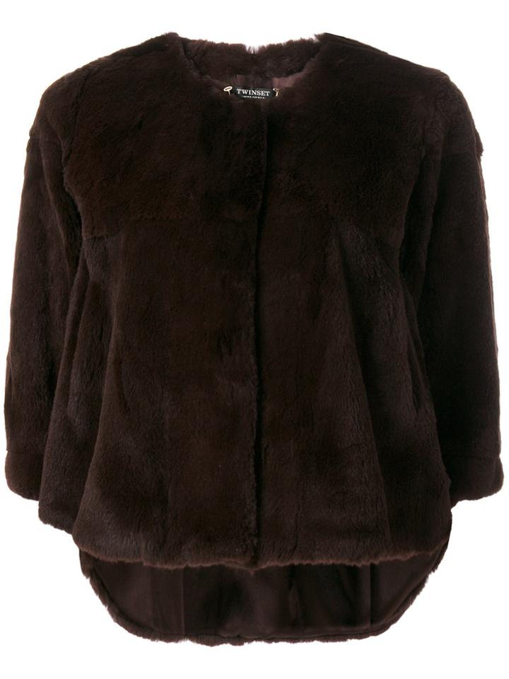 Twin-set Cropped Jacket - Brown