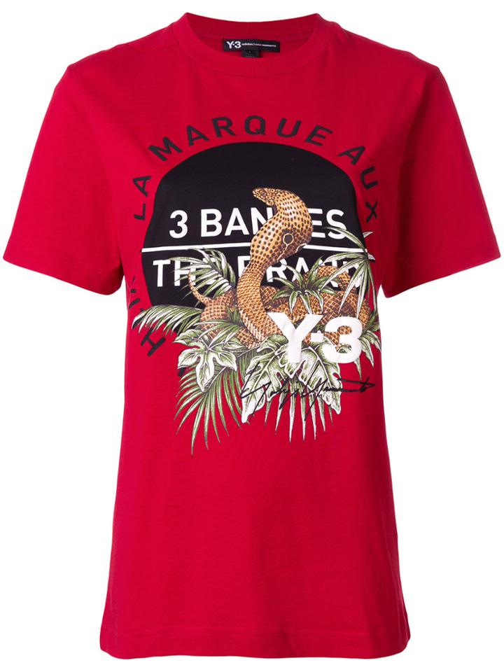 Y-3 Graphic Print T-shirt - Red