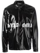 Misbhv Hard Core Patent Jacket, Men's, Size: Medium, Black, Nylon/spandex/elastane/acetate