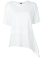 Joseph Asymmetric T-shirt, Women's, Size: L, White, Lyocell/silk