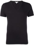 James Perse V-neck T-shirt - Brown