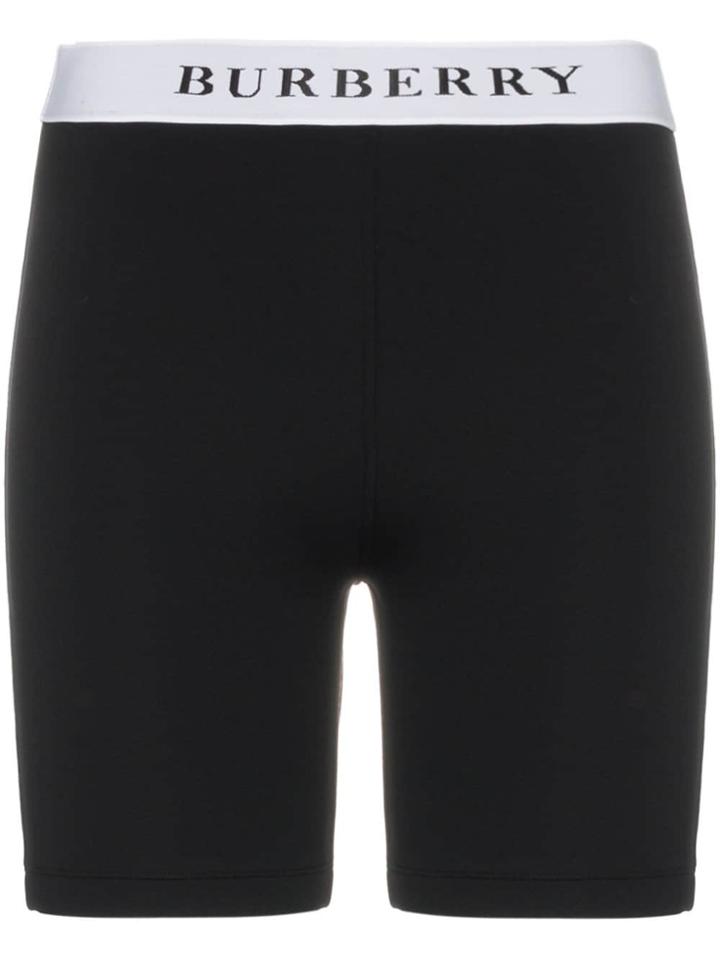 Burberry Logo Stretch Jersey Shorts - Black