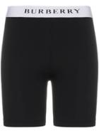 Burberry Logo Stretch Jersey Shorts - Black