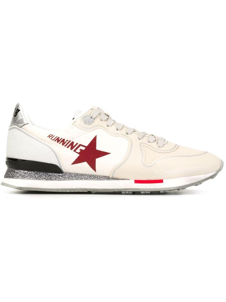 Golden Goose Deluxe Brand Running Sneakers, Women's, Size: 35, White, Cotton/leather/rubber