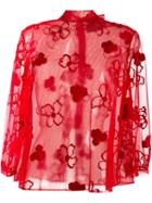 Simone Rocha Sheer Floral Blouse