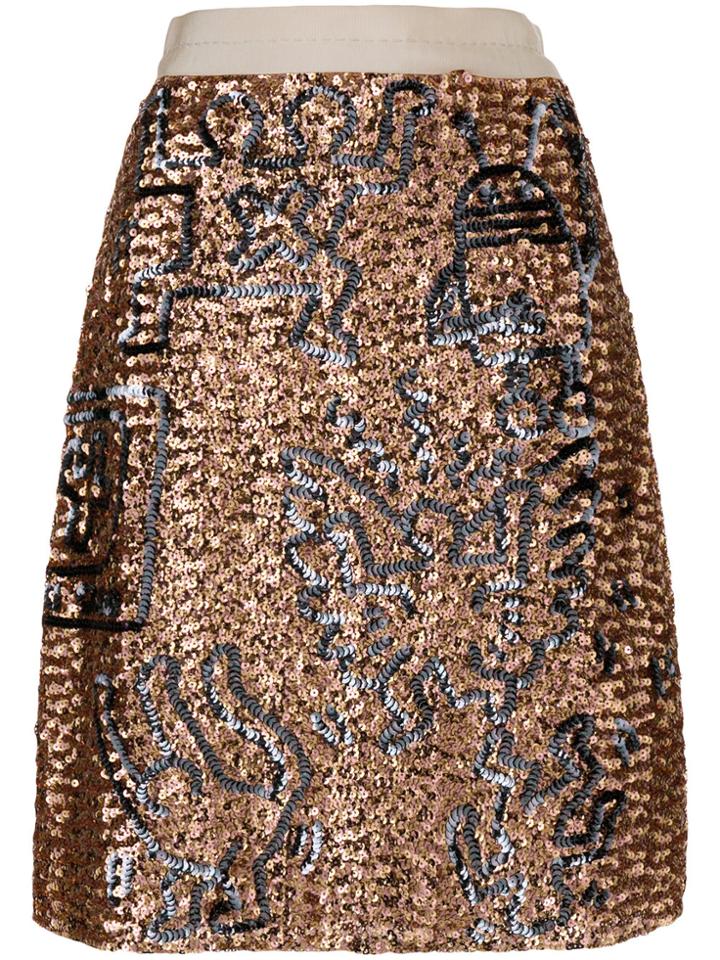 Coach X Keith Haring Embellished Kkirt - Pink & Purple