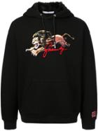 Givenchy Lion Print Embroidered Hoodie - Black