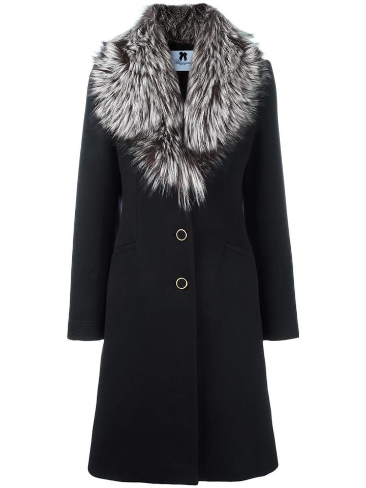 Blumarine Buttoned Coat - Black