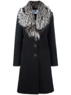 Blumarine Buttoned Coat - Black