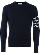 Thom Browne Dog Intarsia Jumper, Men's, Size: 0, Blue, Wool