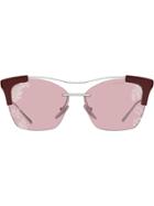 Prada Eyewear Cat Eye Sunglasses - Pink