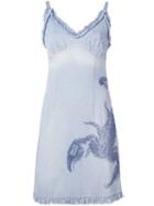 Walter Van Beirendonck Vintage Embroidered Scorpion Denim Dress