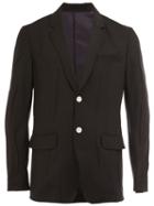 Undercover Single Breasted Blazer, Men's, Size: 3, Black, Polyurethane/cupro/wool