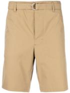 Prada Belted Chino Shorts - Brown