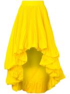 Alexandre Vauthier Asymmetric Pleated Skirt - Yellow