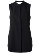 3.1 Phillip Lim - Twisted Back Sleeveless Shirt - Women - Cotton - 8, Blue, Cotton