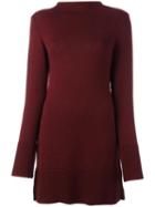 Société Anonyme 'vulcano' Knitted Dress, Women's, Size: Small, Pink/purple, Wool