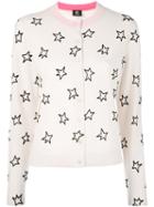 Ps By Paul Smith - Star Patterned Cardigan - Women - Wool - S, Nude/neutrals, Wool