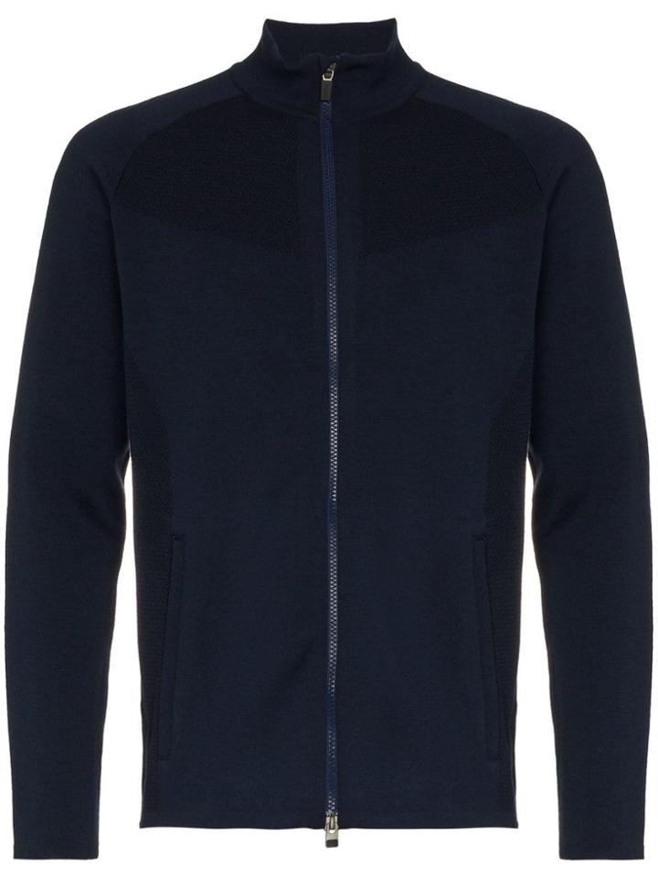 Kjus Freelite Contrast Panel Sweater Jacket - Blue