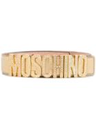 Moschino Logo Plaque Belt - Gold