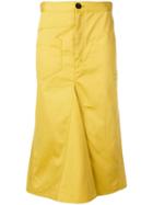 Joseph High Waist Godet Skirt - Yellow