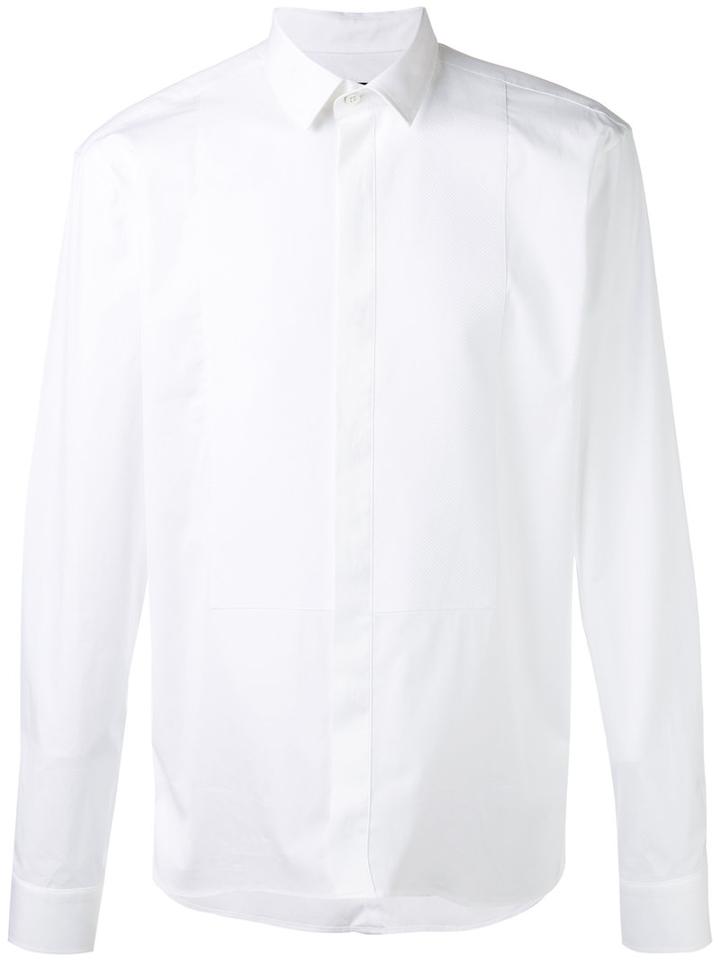 Les Hommes Classic Shirt, Men's, Size: 54, White, Cotton/spandex/elastane