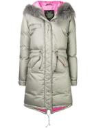 Mr & Mrs Italy Oversized Loose Padded Coat - Grey