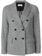 Brag-wette Checkered Print Jacket - Black