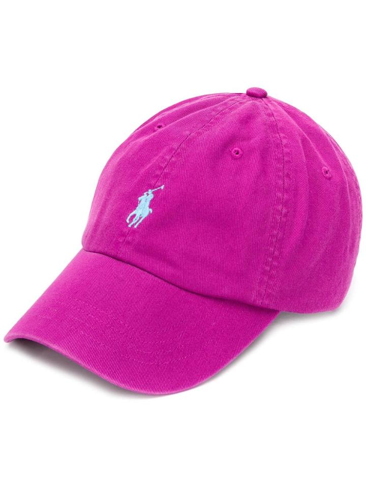 Polo Ralph Lauren Logo Embroidered Cap - Purple