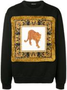 Versace Tiger Print Sweatshirt - Black