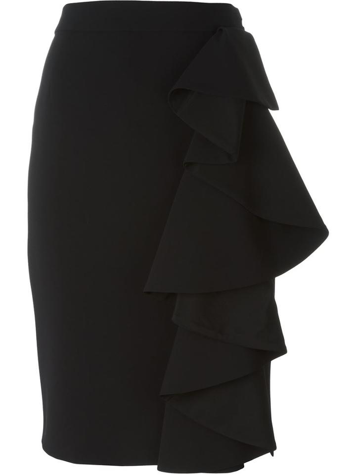 Moschino Ruffled Pencil Skirt