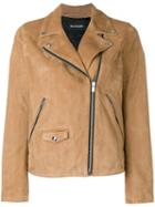 The Kooples Suede Biker Jacket, Women's, Size: Xs, Nude/neutrals, Lamb Skin/acetate/polyester
