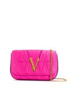 Versace Quilted Virtus Mini Bag - Pink