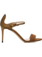 Jimmy Choo Moxy 85 Sandals, Women's, Size: 36, Brown, Leather/suede/patent Leather