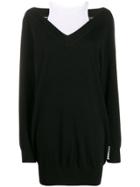 T By Alexander Wang Layered Sweater Dress - Black