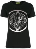 Versace Jeans - Logo Print T-shirt - Women - Cotton - Xs, Black, Cotton