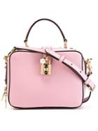 Dolce & Gabbana - 'rosaria' Tote - Women - Calf Leather - One Size, Pink/purple, Calf Leather