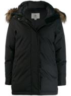 Pyrenex Fur Hooded Coat - Black