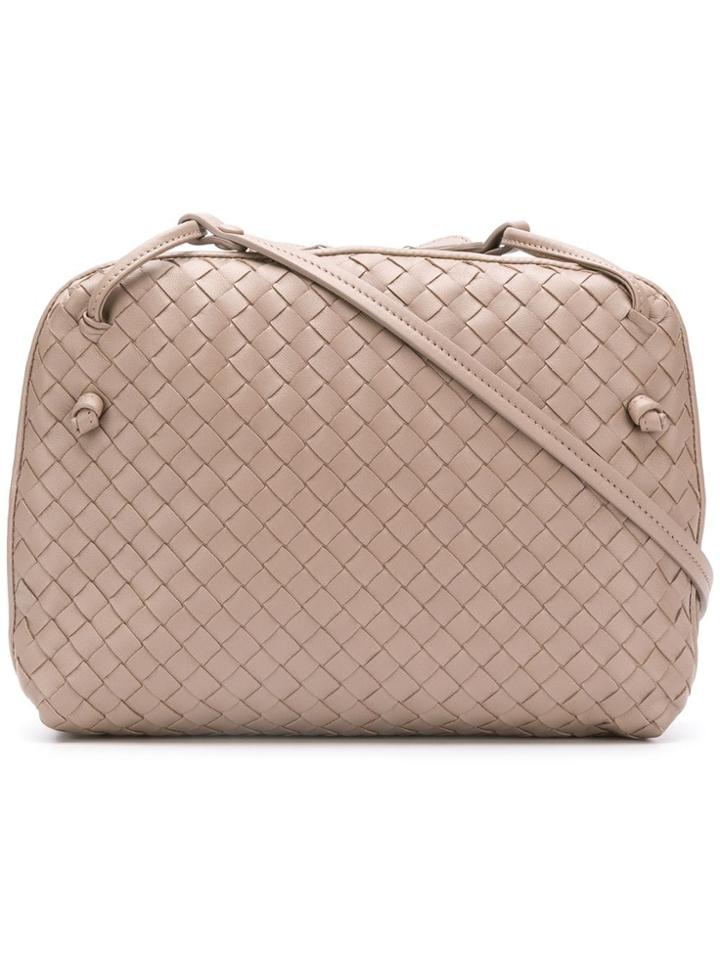 Bottega Veneta Intrecciato Shoulder Bag - Brown