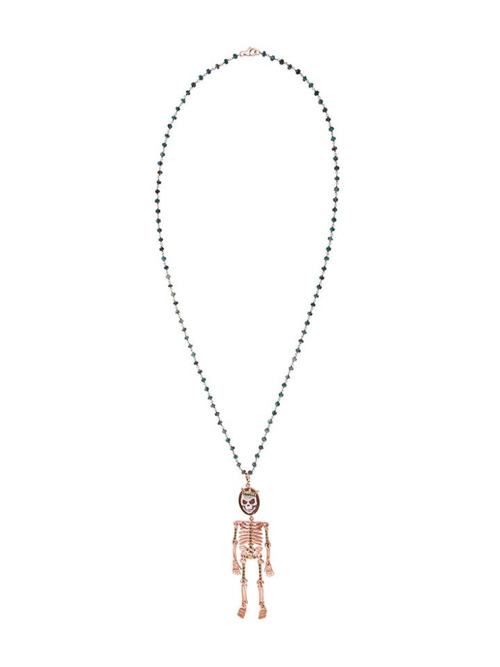 Amedeo 'skeledeo' Necklace - Metallic